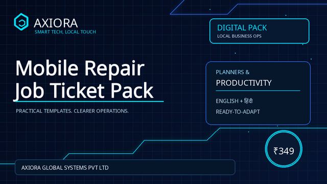 Mobile Repair Job Tickets