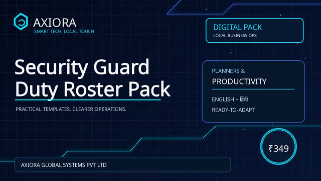 Security Guard Duty Roster