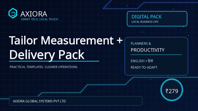 Tailor Measurement Delivery
