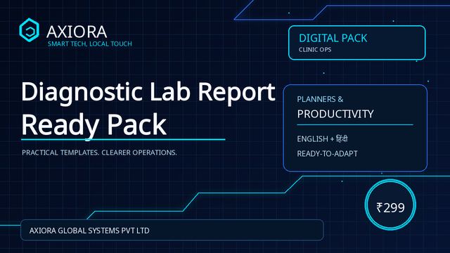 Diagnostic Lab Report Ready