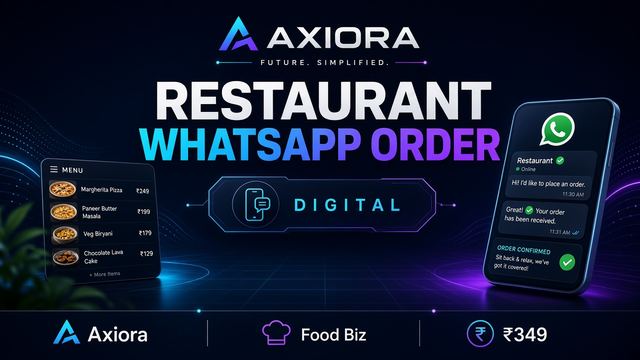 Restaurant WhatsApp Order Helper — product preview